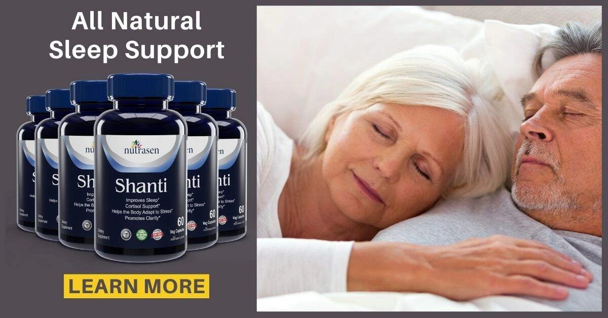 Large Sleep Support Ad W v3 Couple Sleeping Soundly with Shanti Sleep Aid
