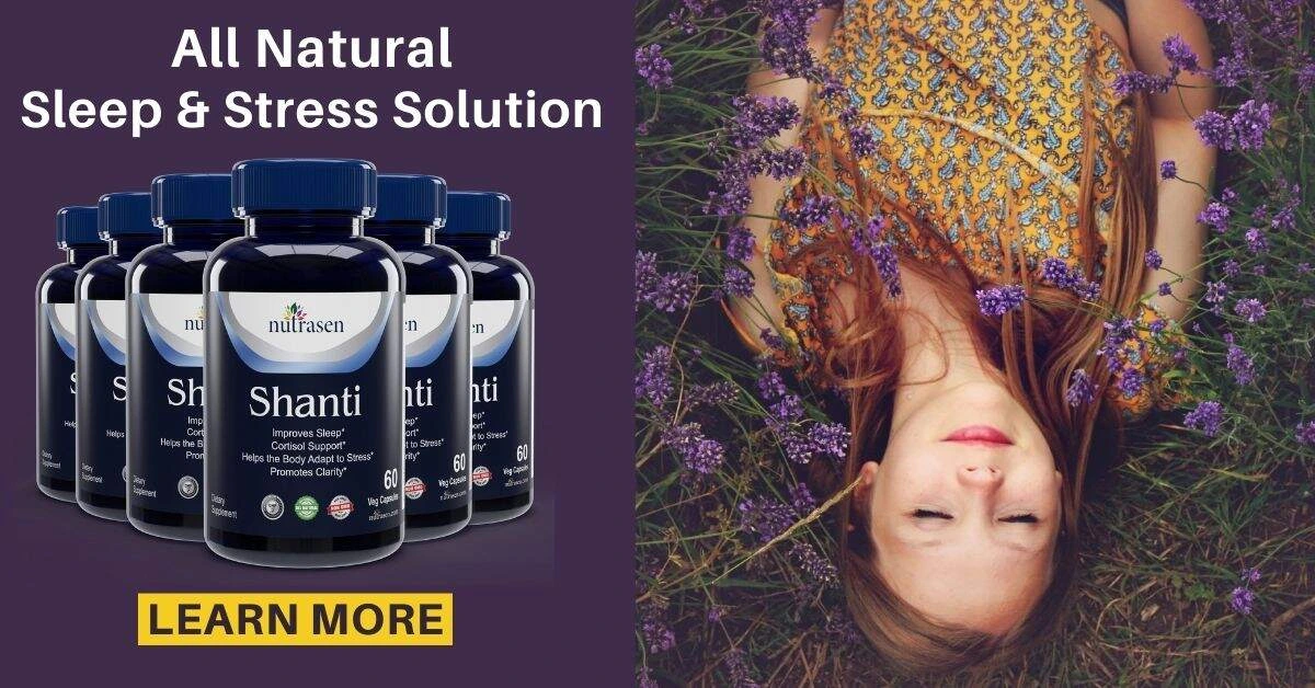 Woman sleeping Shanti Sleep and Stress Support