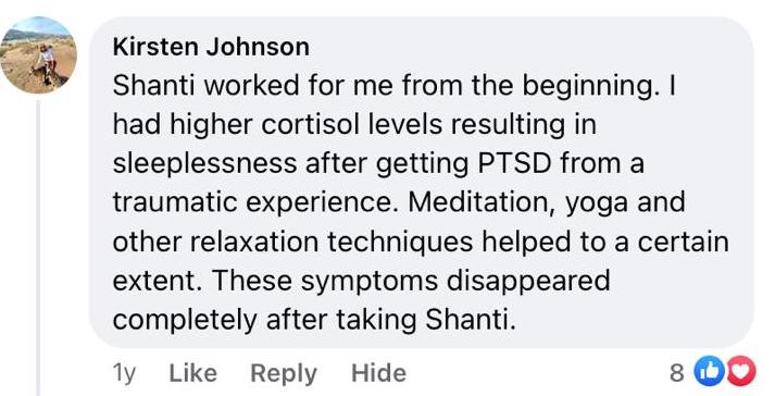 shanti testimonial - Kirsten